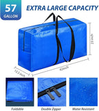 57 Gallon Extra Large Storage Bags, XXL Jumbo Large Moving Bags Heavy Duty - Image 3