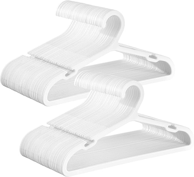 SONGMICS Kids Hangers 100 Pack, Plastic Baby Hangers by SONGMICSbySONGMICSHOME