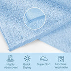 HOMEXCEL Microfiber Washcloths 50 Pack, Highly Absorbent and Soft Face Towel - Image 2