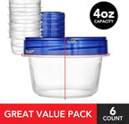 Stock Your Home 4oz Plastic Containers - Image 2