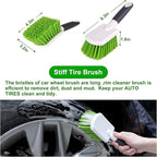 ITTAHO 4 Pack Car Wash Brush Wheel Cleaning Woolies Brush Detailing Brush and - Image 3