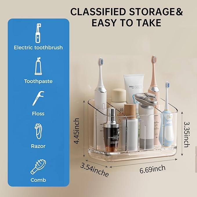 Electric Toothbrush Holder，Toothbrush and Toothpaste Holder - Image 5