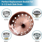 KONE Copper Kitchen Sink Strainer Basket, - Image 5