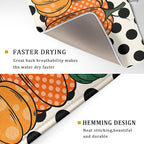 Autumn Pumpkin Dish Drying Mat for Kitchen Counter - Image 3