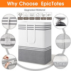 4 Pack Large Laundry Baskets, Laundry Hampers, Freestanding Waterproof - Image 4