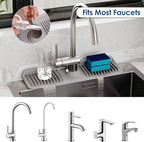 17.7 Inch Silicone Faucet Mat for Kitchen Sink Splash Guard - Image 4