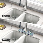 Abstract Flower Blooming Floral Watercolor Kitchen Sink Splash Guard Faucet Mat - Image 4