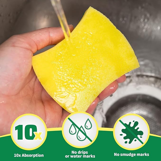 HOMERHYME Heavy Duty Sponges 60 Pack, Sponges Kitchen Double-Side Scratch-Free - Image 4