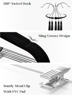 Cozymood Velvet Pant Hangers 36 Packs Ultra Thin Hangers - Image 3