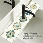 Bimkole 2 PCS Faucet Absorbent Mat, Kitchen Faucet Sink Splash Guard Wraparound - Image 6