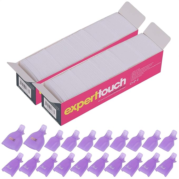 650 Pcs Lint Free Nail Wipes 2" x 2" Nail Polish Removers Cotton Pads and 20 by BTYMS