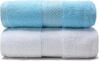 Cotton Bath Towels Set, 2-Piece Set Super Absorbent Quick Drying, Suitable - Image 4