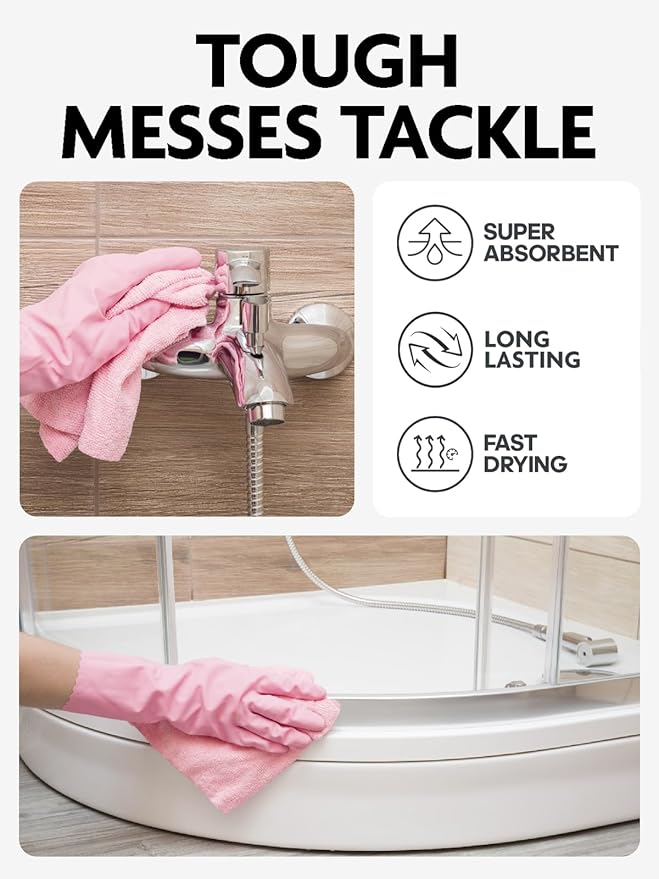 Fantasticlean Microfiber Cleaning Cloth Roll -150 Pack, Tear Away Microfiber - Image 4