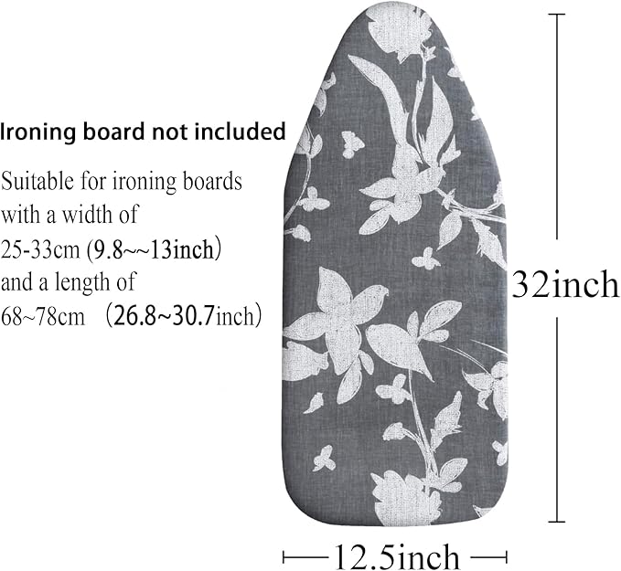 Small Ironing Board Cover Scorch Resistant, Cotton Table top Ironing Board Cover - Image 2