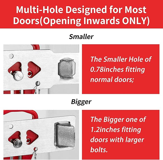 Portable Door Lock 2Pack Extra Lock - Image 2