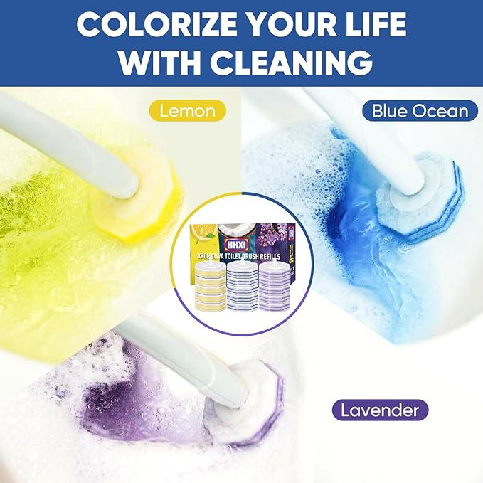 90Ct Aromative Toilet Brush Refills, Toilet Bowl Cleaner Refills, Double-Layer - Image 5
