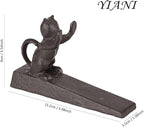 Door Stopper- 10015651-V1-Cast Iron Cat Scratching Door Stopper - Image 2