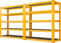 REIBII Garage Shelving Load 3200LBS, 5-Tier Storage Shelves, Adjustable Heavy Duty Metal Shelving Unit for Pantry, Basement, Warehouse, 72" H x 36" W x 16" D, 2PC by REIBII