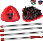 4 Part Stainless Steel Spin Mop Handles, Mop Base & Upgrade Scrub Brush Combo - Image 8