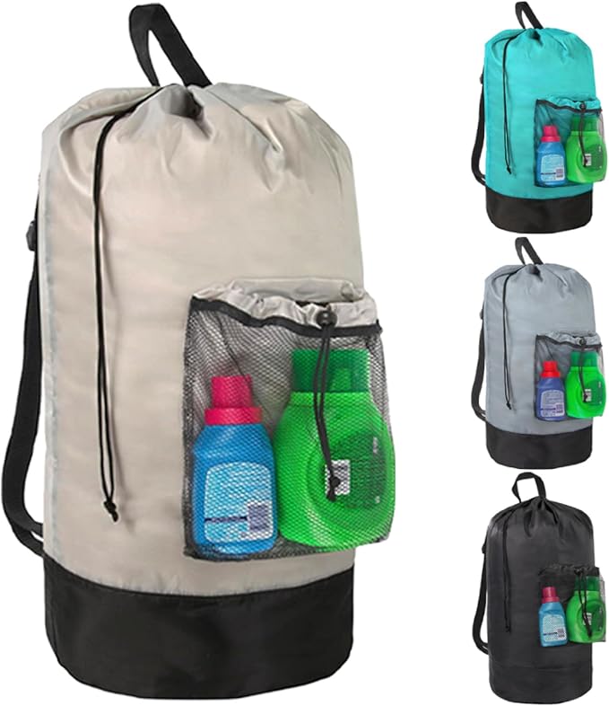 Laundry Bag Backpack with Shoulder Straps and Mesh Pocket Laundry Backpack by TrailmakerBuiltforLife%E2%80%99sAdventuresBigandSmall