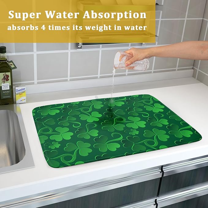 St Patricks Day Dish Drying Mat - Image 7