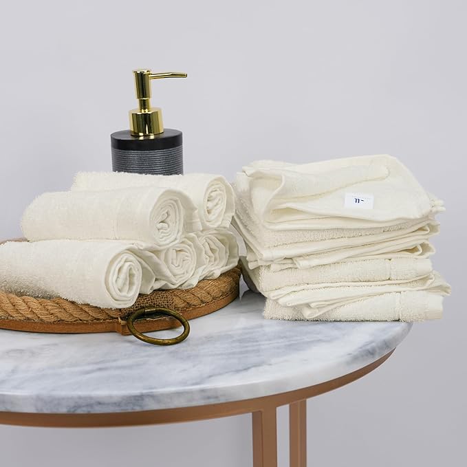 Tens Towels Pack of 60 Washcloths, 12 x 12 Inches, Lighter Weight, Quick to Dry - Image 5