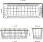 2 Sets Extra Large Hanging Wall Basket, WallmountedFruit Vegetable Toy Snack - Image 2