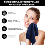 SINLAND Microfiber Facial Cloths Fast Drying Washcloth 12inch x 12inch - Image 3