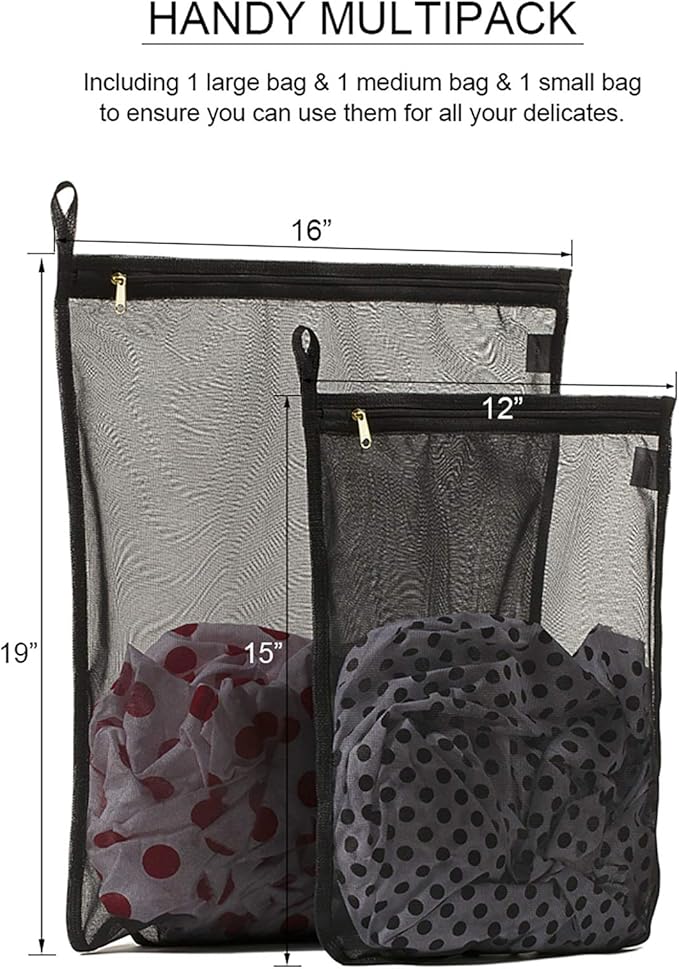 TENRAI Delicates Laundry Bags, Bra Fine Mesh Wash Bag - Image 2