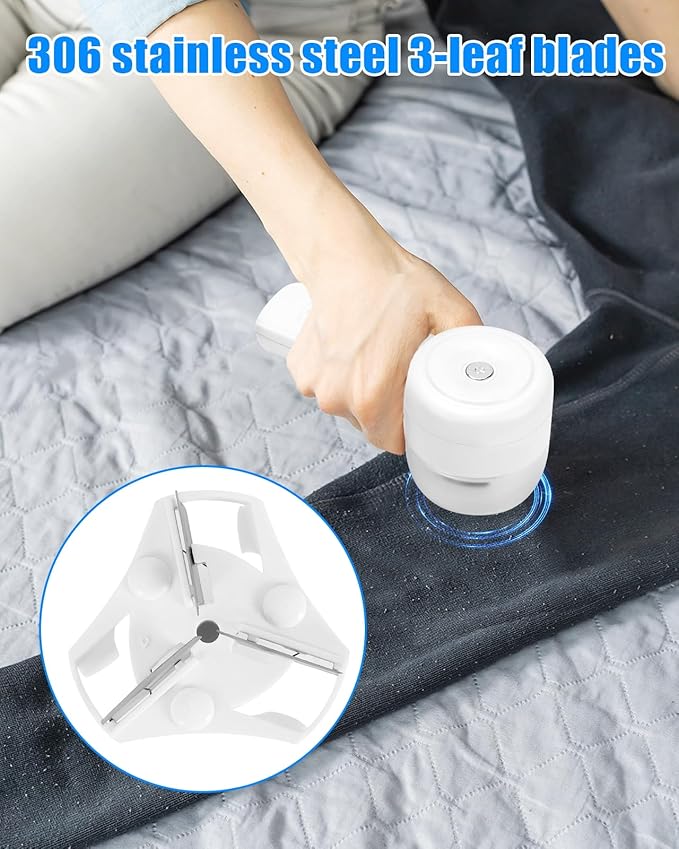 Lint Remover, Fabric Shaver for Clothes, Electric Lint Shaver Rechargeable - Image 6