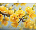 Yellow Flower Dish Drying Mats for Kitchen Counter, Absorbent Reversible by Unknown