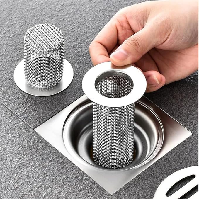 2 Pack Sink Drain Hair Catcher Shower Drain Strainer Stainless Steel Long - Image 4