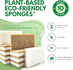 10 Pack Biodegradable Natural Kitchen Sponge - Image 2