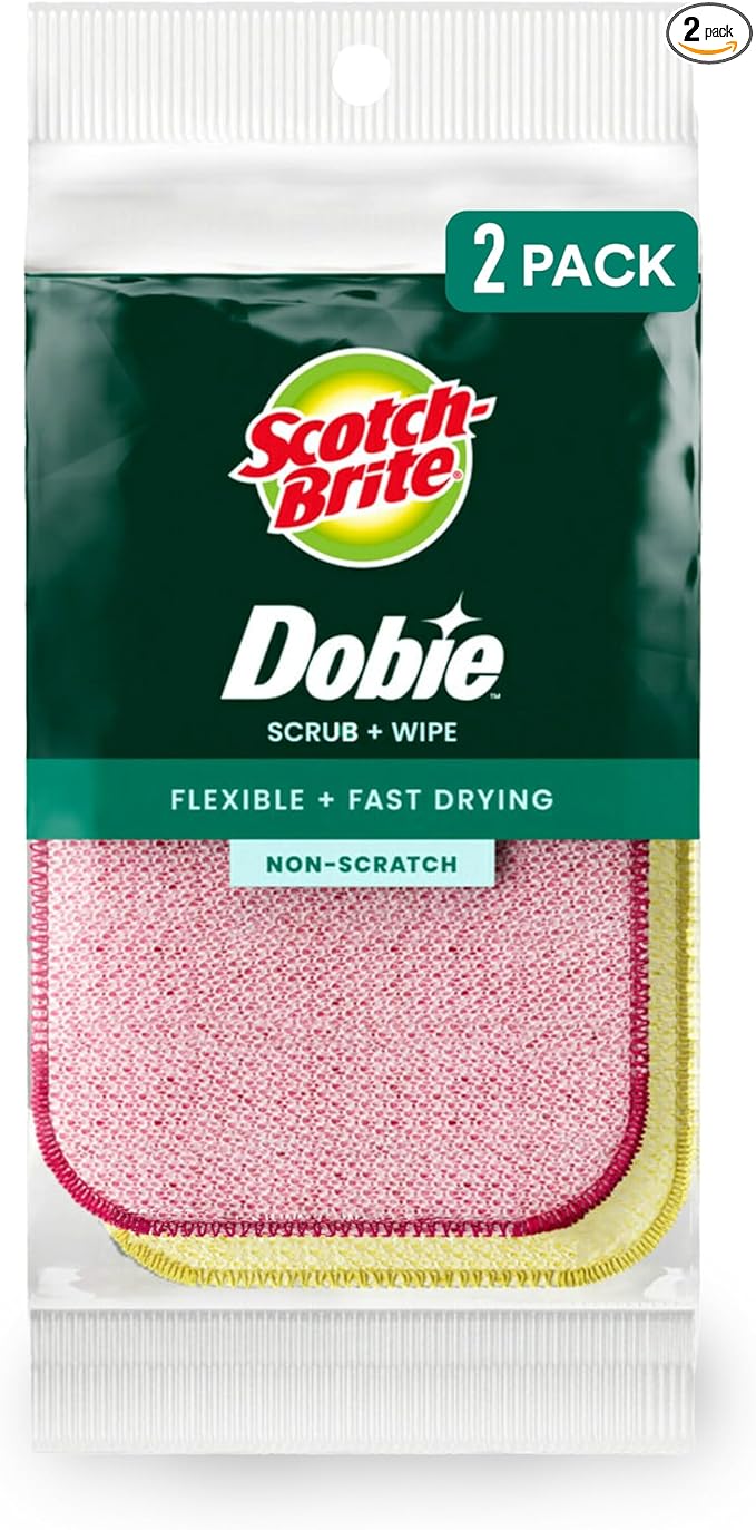 Scotch-Brite Dobie Scrub & Wipe Cloths, Sponge Cloths by Scotch-Brite