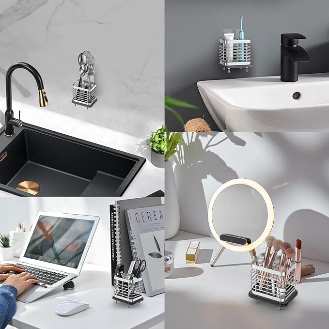 Toothbrush Holders for Bathroom, Adhesive Electric Toothbrush Holder - Image 5