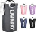 WOOHA 125L Large laundry basket, Collapsible laundry hamper, Tall Clothes by WOOHA