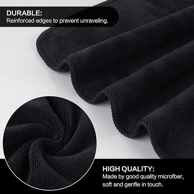 SINLAND Microfiber Facial Cloths Fast Drying Washcloth 12inch x 12inch - Image 4