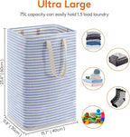Lifewit 3 Pack Laundry Hamper Large Collapsible Laundry Baskets, Freestanding - Image 4