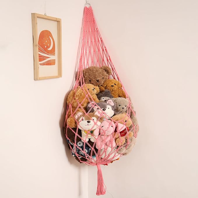 Novel Stuffed Animal Hammock Corner Hanging Net by Amdermi