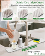 Stone Drying Mat for Kitchen Faucet: Diatomite Stone Drying Tray - Image 2