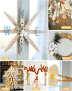 Large Clothes Pins Wooden Clothespins, 4 Inch 48 Pack Heavy Duty Outdoor Pegs - Image 5