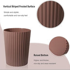 JiatuA Small Trash Can Plastic Wastebasket Round Garbage Container Bin - Image 3