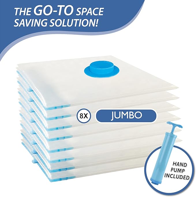 Cozy Essential Vacuum Storage Bags, Compression Space Saver Bags - Image 4