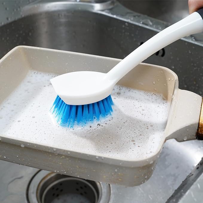 Dish Brush Set of 3 with Water Bottle Brush, Dish Scrub Brush and Scrubber Brush - Image 7