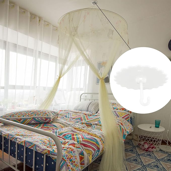 GORGECRAFT 2 Set Ceiling Mosquito Net Hooks Bunk Bed Hanger Dome Hook Super - Image 6