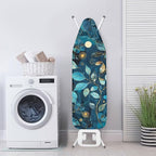 Blue Leaves Ironing Board Cover and Pad, Resist Scorching and Staining - Image 3