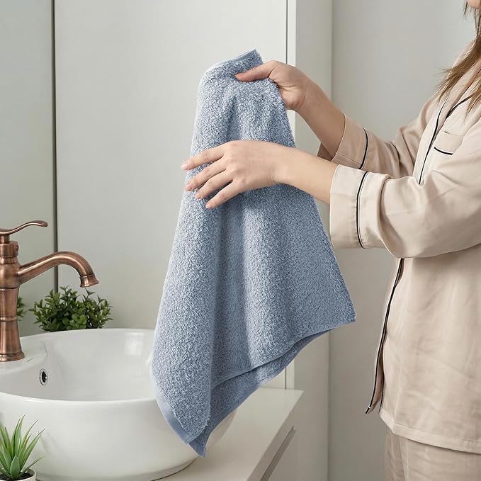 REDKISS 2-Pack Luxury Hand Towels, 16x32 Inch 450 GSM 100% Cotton, Super Soft - Image 7