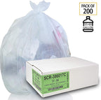 Aluf Plastics 55-60 Gallon Trash Bags Source Reduction Series Value High - Image 3