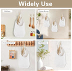 100% Linen Hanging Storage Bags Baskets 2 Pcs, Small Wall Storage Bag - Image 5