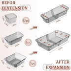 25 Pcs Clear Drawer Organizer, Adjustable Drawer Storage Box, 3-Size Desk - Image 2